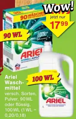 Wiglo Wunderland Ariel Waschmittel Angebot