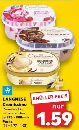 Kaufland LANGNESE Cremissimo Premium-Eis Angebot