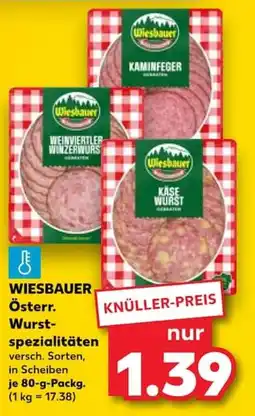 Kaufland WIESBAUER Österr. Wurst- spezialitäten Angebot