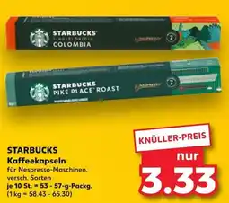 Kaufland STARBUCKS Kaffeekapseln Angebot