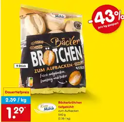 Netto Marken-Discount Korn mühle bäckerbrötchen Angebot