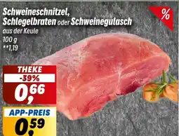 Simmel Schweineschnitzel, Schlegelbraten oder Schweinegulasch Angebot