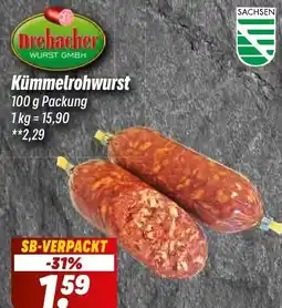 Simmel Drebacher Kümmelrohwurst Angebot