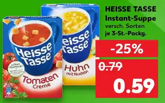 Kaufland Heisse Tasse Instant-Suppe je 3-St.-Packg. Angebot