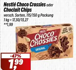 Simmel Nestlé Choco Crossies oder Choclait Chips Angebot