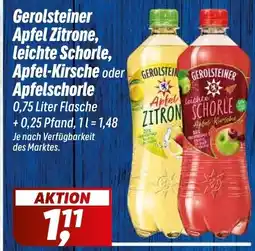 Simmel Gerolsteiner Apfel Zitrone, leichte Schorle, Apfel-Kirsche oder Apfelschorle Angebot
