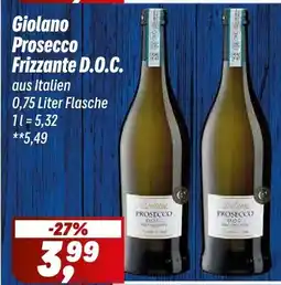 Simmel Giolano Prosecco Frizzante D.O.C. Angebot