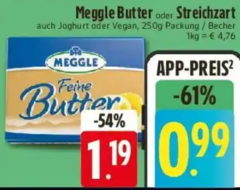 Meggle Butter oder Streichzart