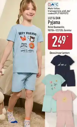 Aldi Nord LILY & DAN Pyjama Angebot