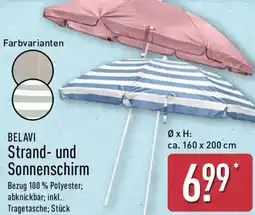 Aldi Nord BELAVI Strand- und Sonnenschirm Angebot