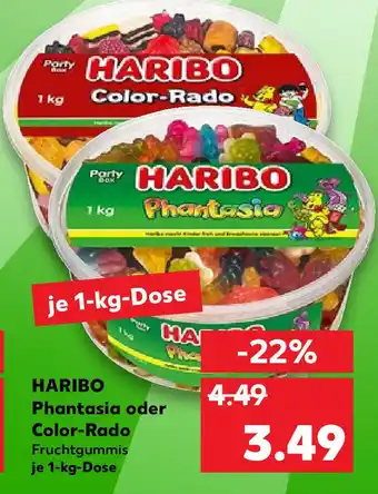 Kaufland Haribo Phantasia oder Color-Rado je 1-kg-Dose Angebot