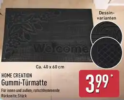 Aldi Nord HOME CREATION Gummi-Türmatte Angebot
