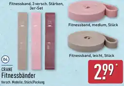 Aldi Nord CRANE Fitnessbänder Angebot