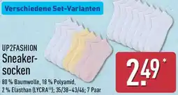 Aldi Nord UP2FASHION Sneakersocken Angebot
