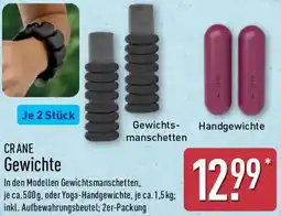 Aldi Nord CRANE Gewichte Angebot