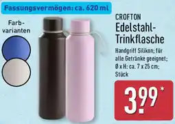 Aldi Nord CROFTON Edelstahl Trinkflasche Angebot