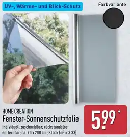 Aldi Nord HOME CREATION Fenster-Sonnenschutzfolie Angebot