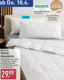Aldi Nord NOVITESSE Sommerdaunendecke Angebot