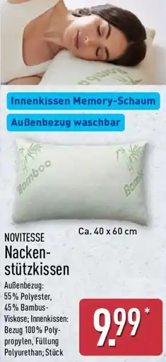 Aldi Nord NOVITESSE Nackenstützkissen Angebot