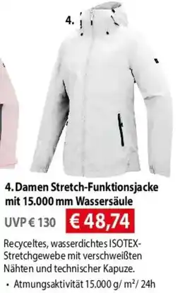 Mountain Sports Outlet Damen Stretch-Funktionsjacke mit 15.000 mm Wassersäule Angebot