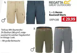 Mountain Sports Outlet Herren Baumwoll Shorts Angebot