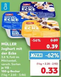 Kaufland MÜLLER Joghurt mit der Ecke Angebot