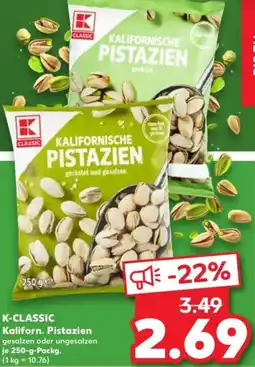 Kaufland K-CLASSIC Kaliforn. Pistazien Angebot