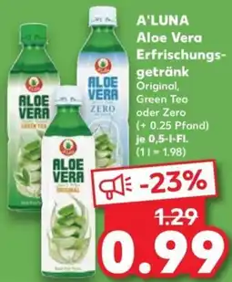 Kaufland A'LUNA Aloe Vera Erfrischungsgetränk Angebot