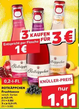 Kaufland ROTKÄPPCHEN Fruchtsecco Angebot