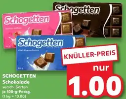 Kaufland SCHOGETTEN Schokolade Angebot