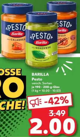 Kaufland BARILLA Pesto Angebot