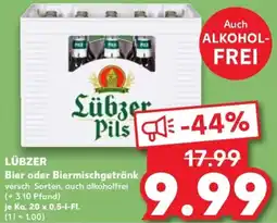 Kaufland LÜBZER Bier oder Biermischgetränk Angebot