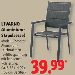 Lidl LIVARNO Aluminium Stapelsessel Angebot