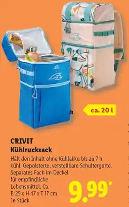 Lidl CRIVIT Kühlrucksack Angebot