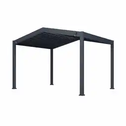 Netto Marken-Discount Paragon Outdoor Pergola mit Lamellendach Icon 1013 Anthrazit 368x413x283cm Angebot