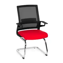 Netto Marken-Discount hjh OFFICE Freischwinger INVENTOR V Stoff / Netzstoff mit Armlehnen Angebot