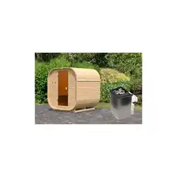 Netto Marken-Discount Karibu Würfelsaunahaus Louisa inkl. Ofen 9 kW integr. Strg & 2x Dacheindeckung Angebot