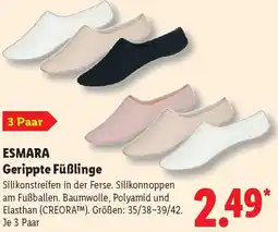 Lidl ESMARA Gerippte Füßlinge Angebot