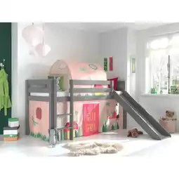 Netto Marken-Discount Spielbett Pino inkl. Rutsche mit Textilset Vorhang und Tunnel versch. Designs Angebot
