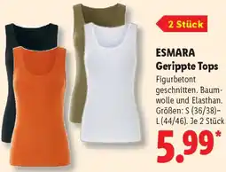Lidl ESMARA Gerippte Tops Angebot