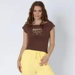NKD Damen-T-Shirt mit Frontaufdruck Angebot