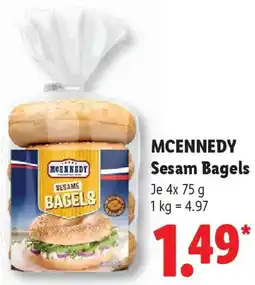 Lidl MCENNEDY Sesam Bagels Angebot