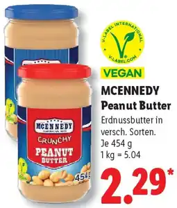 Lidl MCENNEDY Peanut Butter Angebot