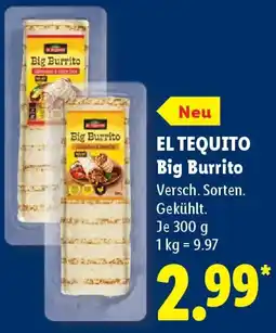 Lidl EL TEQUITO Big Burrito Angebot