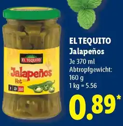 Lidl EL TEQUITO Jalapeños Angebot
