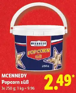 Lidl MCENNEDY Popcorn süß Angebot