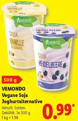 Lidl VEMONDO Vegane Soja Joghurtalternative Angebot