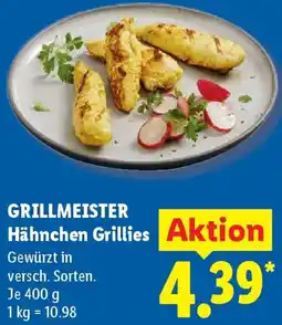 Lidl GRILLMEISTER Hähnchen Grillies Angebot