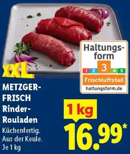Lidl METZGERFRISCH Rinder Rouladen Angebot
