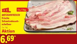 Lidl METZGERFRISCH Frische Schweinebauchscheiben Angebot